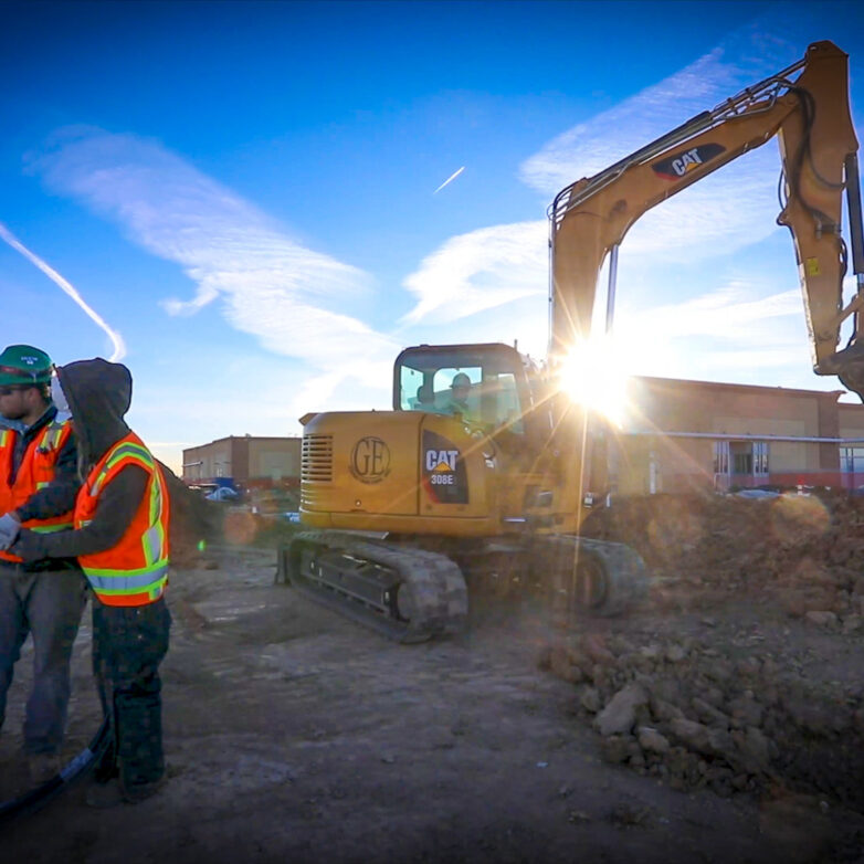 Construction at the north campus of the colorado children's hospital
