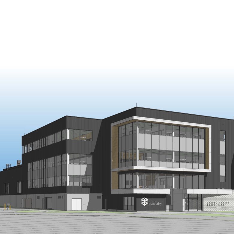 Rendering of Laurel Street Works Yard