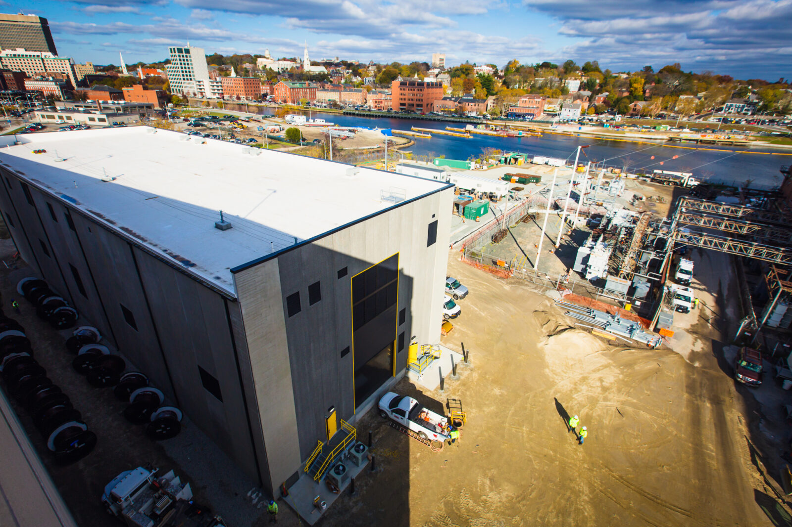 Top view of the south street substation