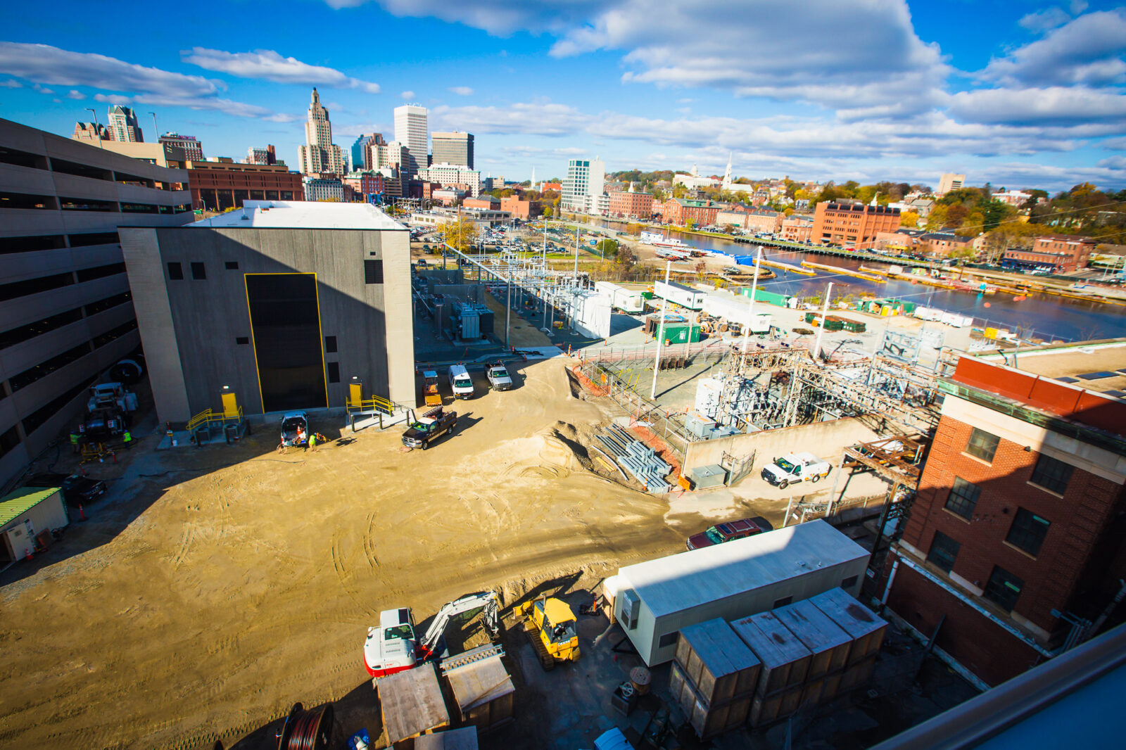 Top view of south street substation
