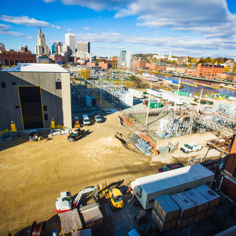 Top view of south street substation