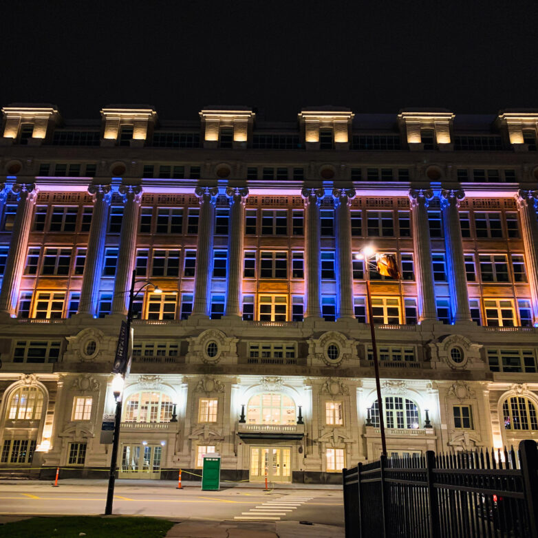 Front view of Hyatt House in Chicago