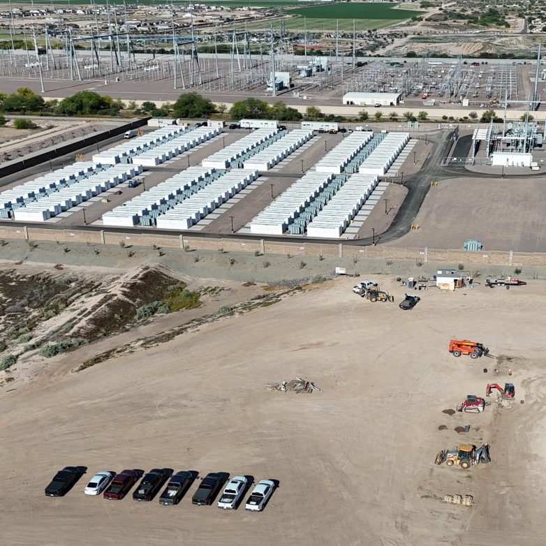 A large battery energy storage site and substation